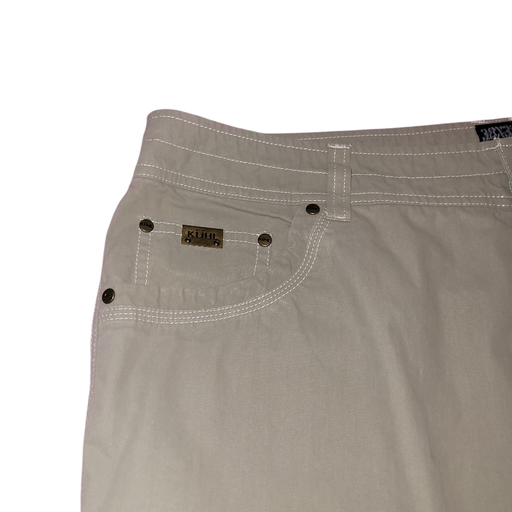 Kuhl Revolvr Pants 38x32 Olive Green Vintage Patina Dye Hiking Outdoor Excellent - Picture 5 of 9